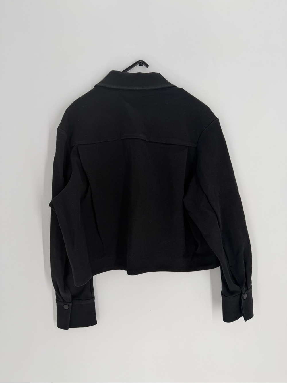 Cos Cropped Twill Jacket In Black - Picture 7 of 9